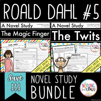Preview of The Magic Finger and The Twits | Roald Dahl Novel Study Bundle