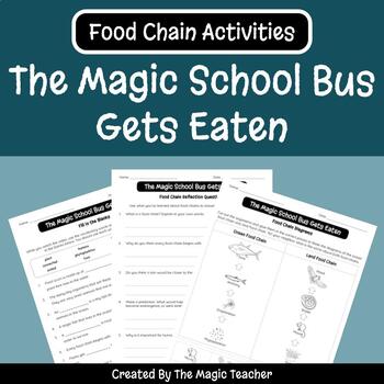Preview of The Magic School Bus Gets Eaten - Food Chain Worksheets