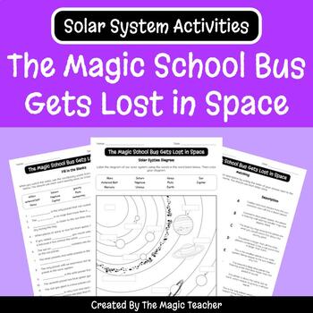 Preview of The Magic School Bus Gets Lost in Space - Solar System Worksheets