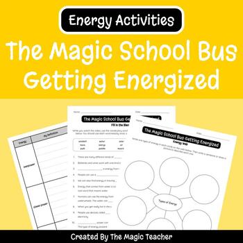 Preview of The Magic School Bus Getting Energized - Energy and Electricity Worksheets