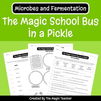 Preview of The Magic School Bus In a Pickle - Microbes and Fermentation Worksheets