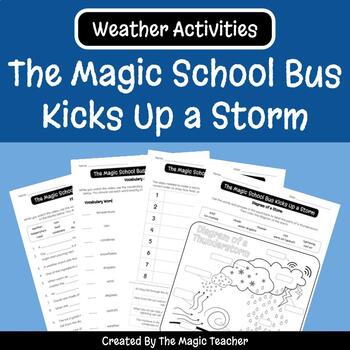 Preview of The Magic School Bus Kicks Up a Storm - Weather Worksheets