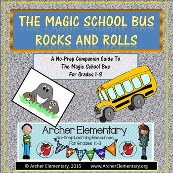 Preview of The Magic School Bus Rocks and Rolls: No-Prep Companion Guide