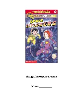 Preview of The Magic School Bus: Space Explorers Thoughtful Response Journal