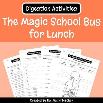 Preview of The Magic School Bus for Lunch - Digestive System Worksheets