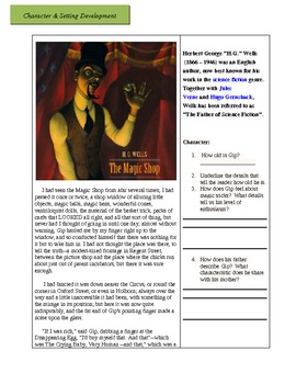 Preview of The Magic Shop by H.G. Wells - Reading Assessment and Study Guide