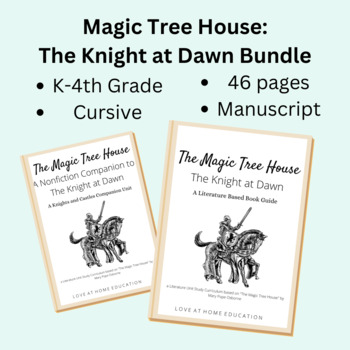 Preview of The Magic Tree House: The Knight at Dawn Book Guide Bundle