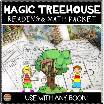 Preview of The Magic Treehouse Reading and Math Packet