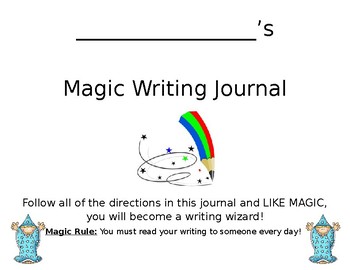 Preview of The Magic Writing Journal