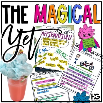 Preview of The Magical Yet Back to School Activities Growth Mindset Positive Affirmations