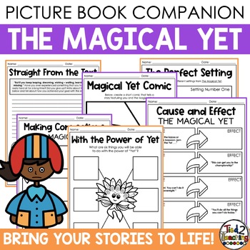Preview of The Magical Yet Book Companion with Book Review Pennant Back to School