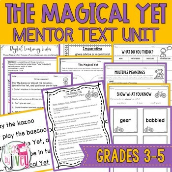 Preview of The Magical Yet Mentor Text Digital & Print Unit
