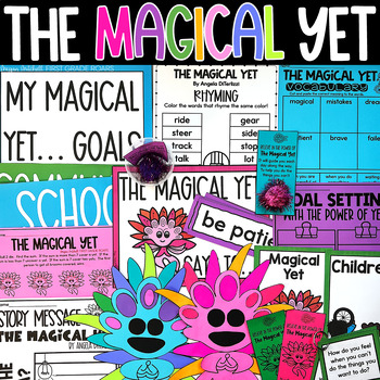 Preview of The Magical Yet Reading Comprehension Book Companion Growth Mindset