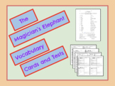 The Magician's Elephant Vocabulary Cards and Vocabulary Tests