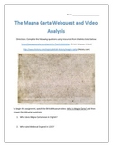 The Magna Carta- Webquest and Video Analysis with Key