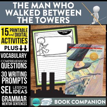 Preview of THE MAN WHO WALKED BETWEEN THE TOWERS activitiesCOMPREHENSION - Book Companion