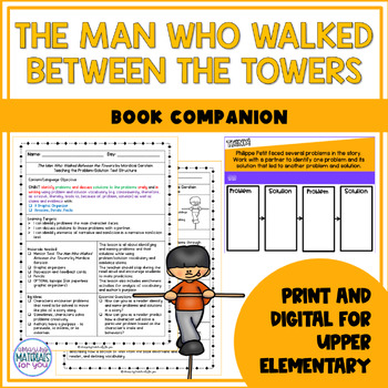 Preview of The Man Who Walked Between the Towers Narrative Nonfiction Book Companion