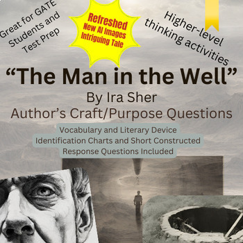 Preview of The Man in the Well by Ira Sher Author's Purpose Questions and Activities