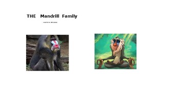 Preview of The Mandrill Family: Lion King Character