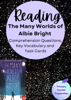 Preview of The Many Worlds of Albie Bright Book Study + Comprehension Activities