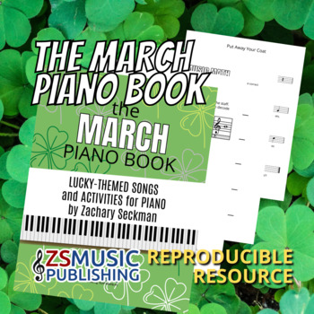Preview of The March Piano Book: Lucky-Themed Activities and Music for Piano Students