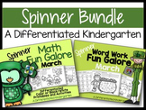 The March Spinner Bundle-Math and Word Work Galore