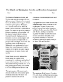 The March on Washington for Jobs and Freedom Assignment