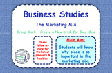 The Marketing Mix - 4 P's - Group Task - Create a New Drin