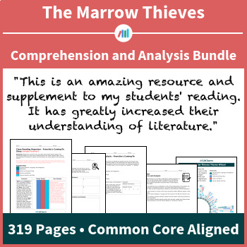Preview of The Marrow Thieves — Comprehension and Analysis Bundle | Distance Learning