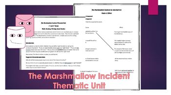 Preview of The Marshmallow Incident Thematic Unit
