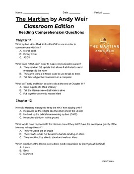 the martian book essay