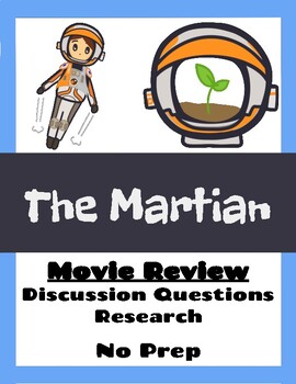 Preview of The Martian | Movie Review| Discussion Questions | Research | NO PREP |
