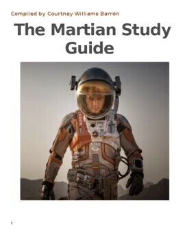 Preview of The Martian Study Guide: Vocabulary and Comprehension Questions Chapters 1-26
