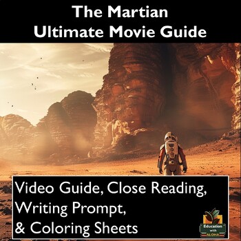 Preview of The Martian Video Guide: Worksheet, Reading, Coloing, and More!