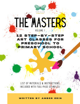 Preview of The  Masters Art Lessons Curriculum | 12 Lessons | Full Instructions + Examples