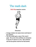 The Math Dash--Multi-Step Equations