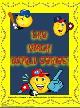 Preview of The Math World Series - Excellent End of Year Activity