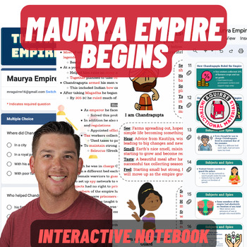 Preview of The Maurya Empire Begins - Ancient India - Presentation, Notes, Quiz+