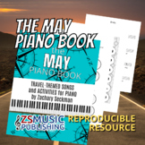 The May Piano Book: Travel-Themed Activities and Music for