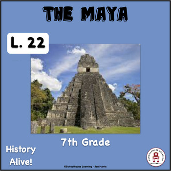 Preview of The Maya Lesson 22 Task Cards History Alive!