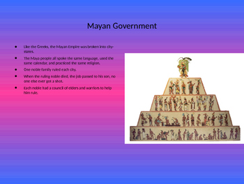 The Mayan Empire PowerPoint by Jon Lechner | Teachers Pay Teachers