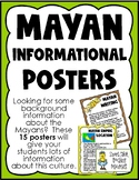The Mayan Empire ~ Set of 15 Informational Posters (Color & B/W)