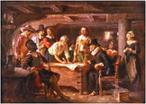 The Pilgrims and the Mayflower Compact, A Play (includes f