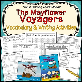 Preview of The Mayflower Voyagers* Movie Vocabulary and Writing Activities