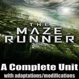 The Maze Runner - Complete Unit with Adaptions / Modifications