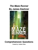 The Maze Runner by James Dashner Comprehension Questions