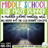 The Maze Runner by James Dashner Novel Study Reading Unit 
