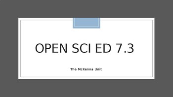 Preview of The McKenna Unit  Open Sci Ed (Scaffolded)