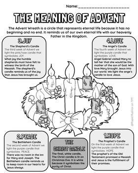 The Meaning of Advent Colouring Page - Catholic Education - Rapid Rubrics