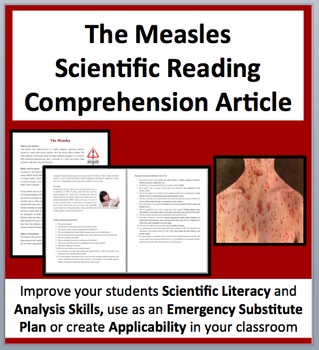 Preview of The Measles - Science Reading Comprehension